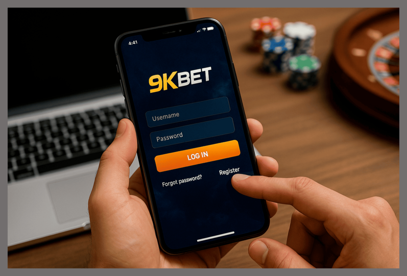 Criar uma nova Conta no plataforma 9KBET